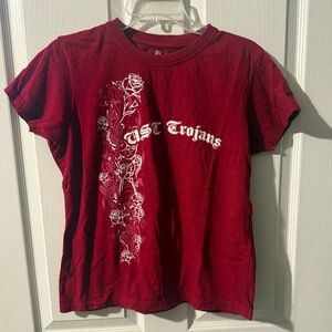 Russell Athletic Red Crewneck Graphic Tee